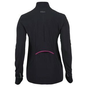 Roka Women's Elite Run Podium Jacket Full Zip Black Magenta Lightweight Small ST